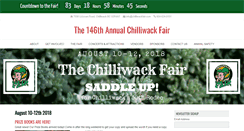 Desktop Screenshot of chilliwackfair.com