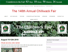 Tablet Screenshot of chilliwackfair.com